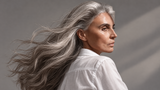 Strong Shiny Hair Showing Healthy Keratin