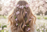 Spring Hair with flowers