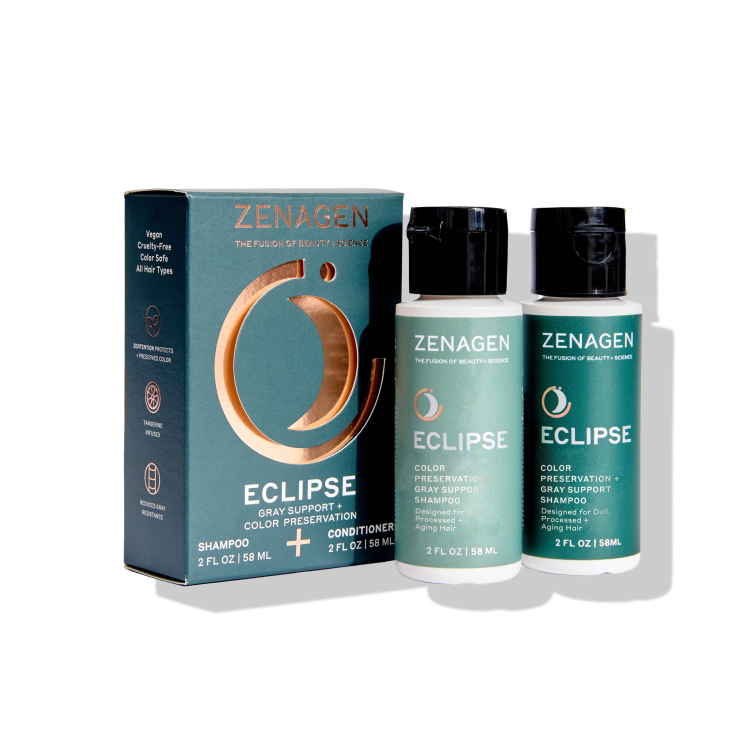 Eclipse color preservation gray support travel kit bottles