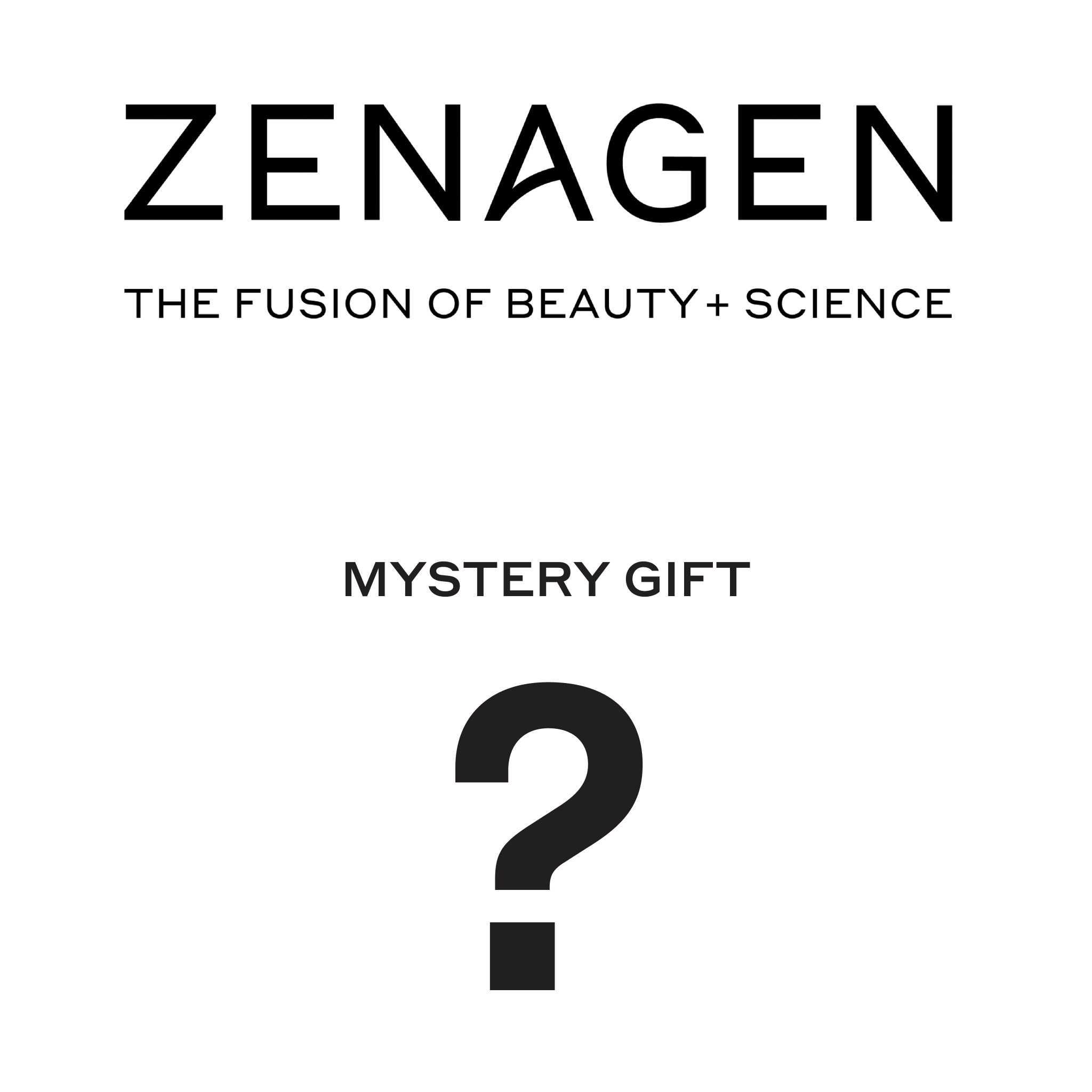 Zenagen mystery gift with question mark 