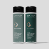 Zenagen Eclipse Color Preservation and Gray Support Shampoo and Conditioner duo for color-treated hair, color-safe hair care system that helps maintain vibrant-looking color, shine, softness, and healthy-looking hair.
