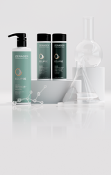 Zenagen Eclipse color preservation and gray support shampoo and conditioner collection for dull, processed, and aging hair, supporting vibrant-looking color.