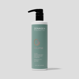Zenagen Eclipse Color Preservation and Gray Support Shampoo 16 oz pump bottle designed for dull, processed, and aging hair to help maintain color vibrancy and support healthier-looking hair.