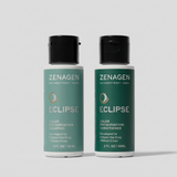 Zenagen Eclipse Shampoo and Conditioner travel duo for color-treated and aging hair, color preservation and gray support system