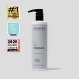 Zenagen Revolve Conditioner 16 oz professional pump bottle for fine and visibly thinning hair, lightweight formula designed to support scalp hydration, manageability, and fuller-looking volume.