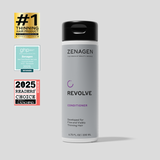 Zenagen Revolve Conditioner 6.75 oz bottle for fine and visibly thinning hair, salon-quality conditioner that helps improve softness, shine, and the appearance of thicker-looking hair.