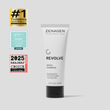 Zenagen Revolve Men’s Shampoo 2.5 oz travel size for fine and visibly thinning hair, professional scalp-cleansing formula that helps hair appear thicker and fuller.