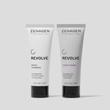 Zenagen Revolve Men’s Shampoo and Conditioner travel set for fine and visibly thinning hair, scalp cleansing and hydration system