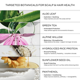 Zenagen Evolve hair care formulas feature aloe leaf, green tea, alpine willow, hydrolyzed rice protein, sunflower seed oil, and panthenol.