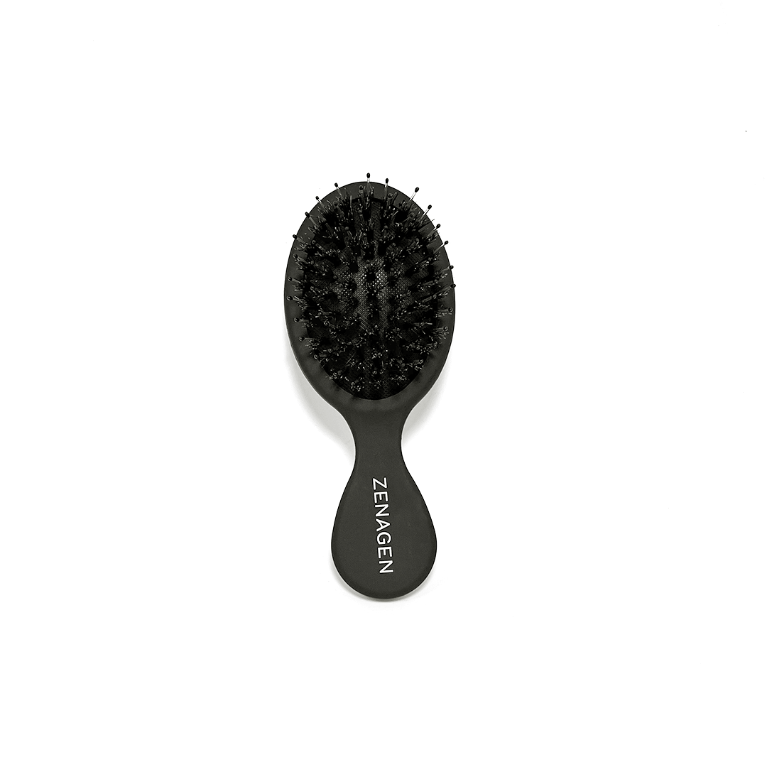 zenagen travel size black hair brush