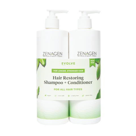 Evolve 16oz Hair Repair Shampoo and Hair Repair Conditioner Duo Package by Zenagen