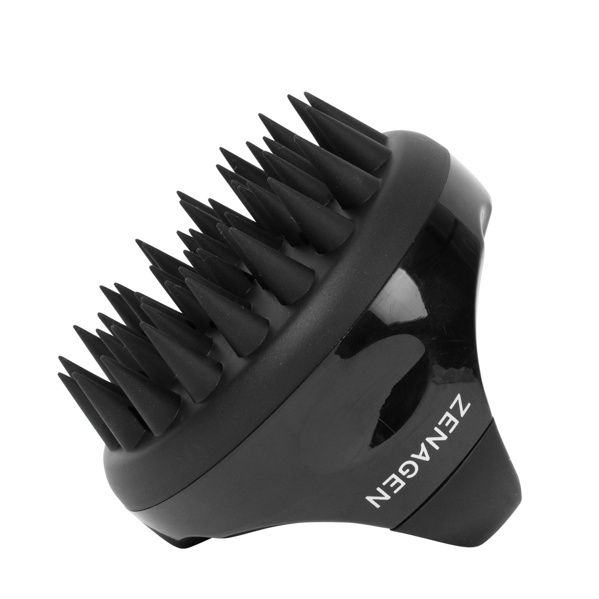 image of Zenagen's handheld massager that comfortably stimulate and gently exfoliate your scalp